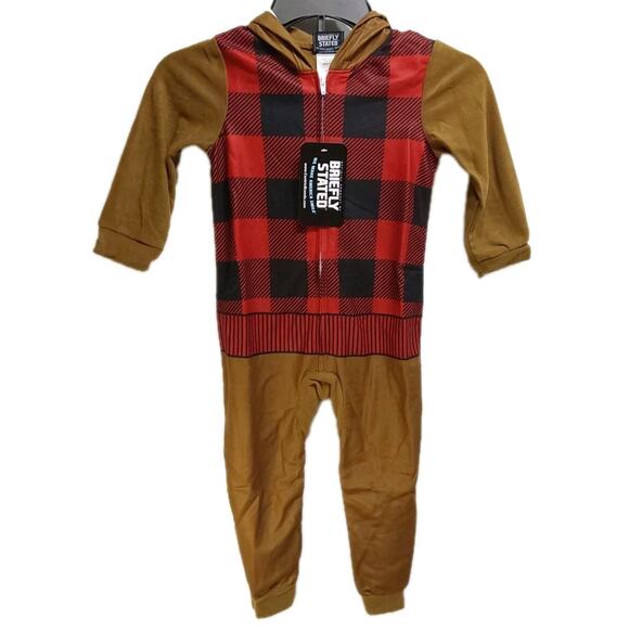 Briefly Stated Size 4 Hooded Bear Blanket Sleeper - Picture 2 of 6